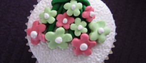 Cupcake flores en ramo