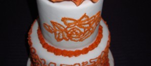 Tarta dos pisos Flor de Naranja